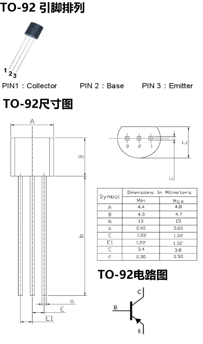 20Pcs S8050 S8550 SS8050 SS8550 NPN Transistor Bipolar Junction BJT Triode Tube Fets 0.5A 25V S 8050 Integrated Circuits