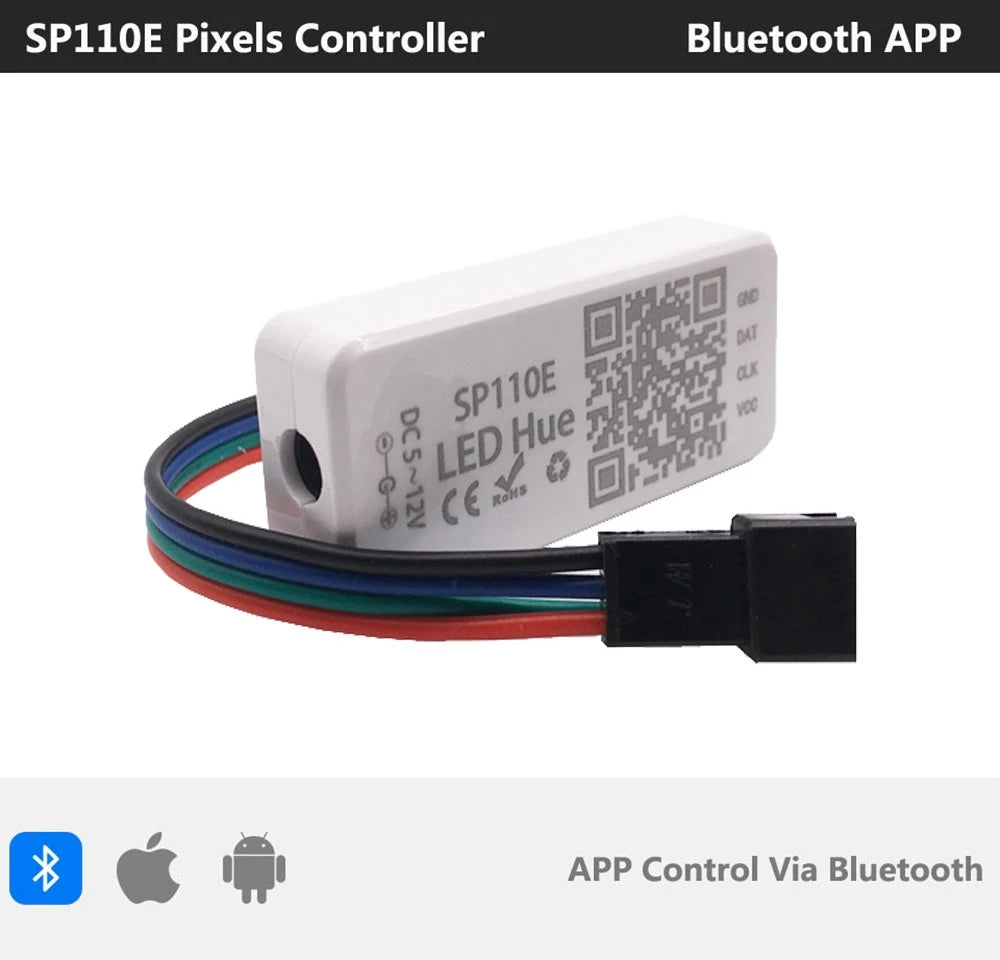 WS2812B 8/16/24/35/45LEDs Pixel Ring SP110E Controller USB Kit RGB Ring Individul AddressabIe WS2812 IC BuiIt-in Lights DC5V