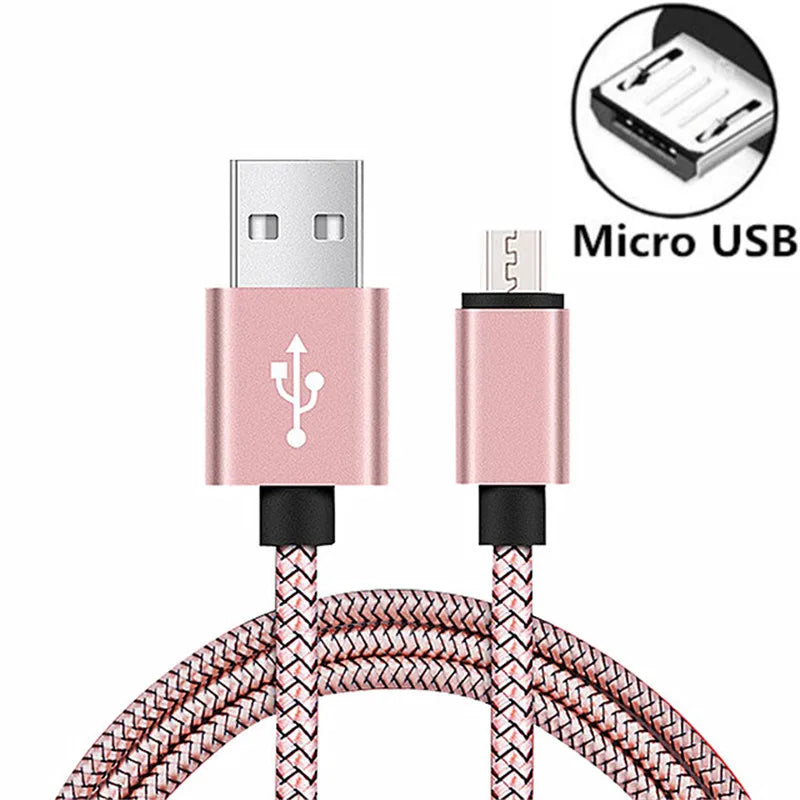 Micro USB Charging Cable For Redmi 5 6 7A Samsung galaxy S7 A10 A6 Huawei Y5 Y7 2019 2/3 Meter Long Kabel Mobile Phone Charger