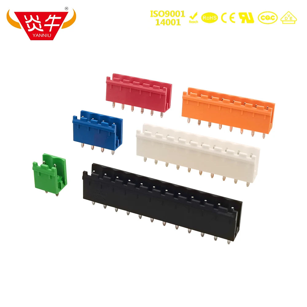 50Pcs KF2EDGVC 5.08 2P ~ 12P PCB CONNECTOR PLUG-IN TEMINAL BLOCK 2EDGVC 5.08mm 2PIN ~ 12PIN MSTBVA 2,5 G 1758018 PHOENIX  KEFA