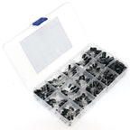 300pcs 15 Values 0.1uF-470uF Mix Electrolytic Capacitor Kit With Storage Box