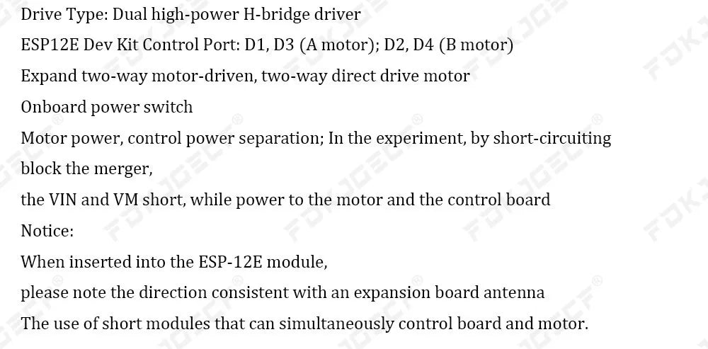 L293D For ESP8266 ESP-12E Dual High Power H-Bridge Module For Wireless WIFI NodeMcu Motor Driver Shield Board For WIFI V3 CP2102