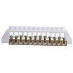 20PCS 5/7/10/12 Hole Bridge Type Zero Line Row Ground Row Ground Copper Bar Distribution Box Connected To Zero Terminal Row