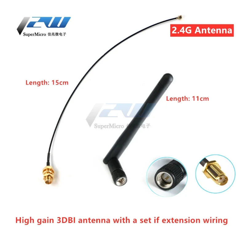 5 Pcs/Lot  WiFi 2.4G High Gain Built-in Flexible FPC Soft Antenna ZigBee Bluetooth Module Ipx Patch Antenna IPX to FPC Antenna