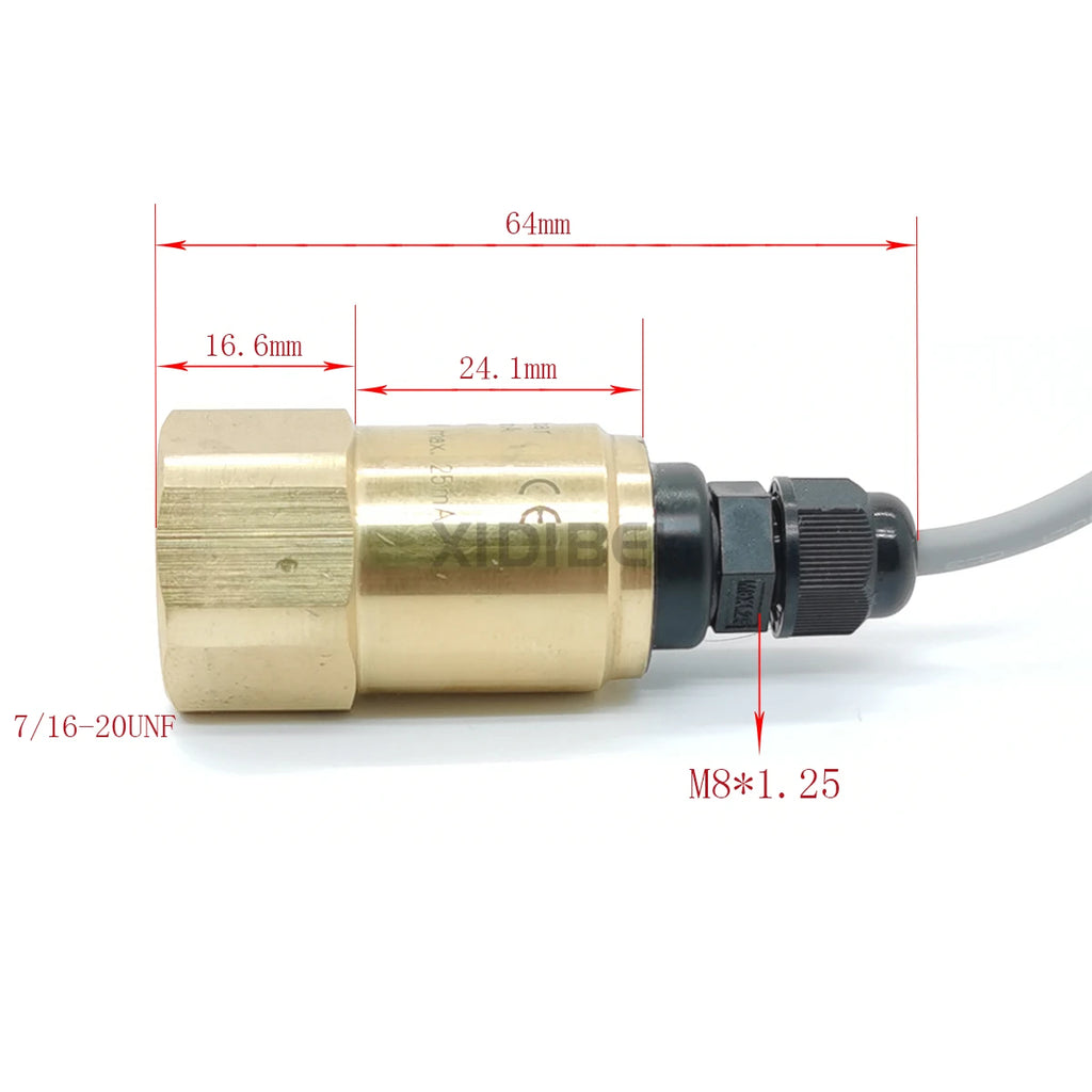 Air Conditioning Refrigeration Pressure Transmitter Refrigerant Pressure Sensor Heat Pump Heat 12-36V 4-20mA 7/16-20UNF