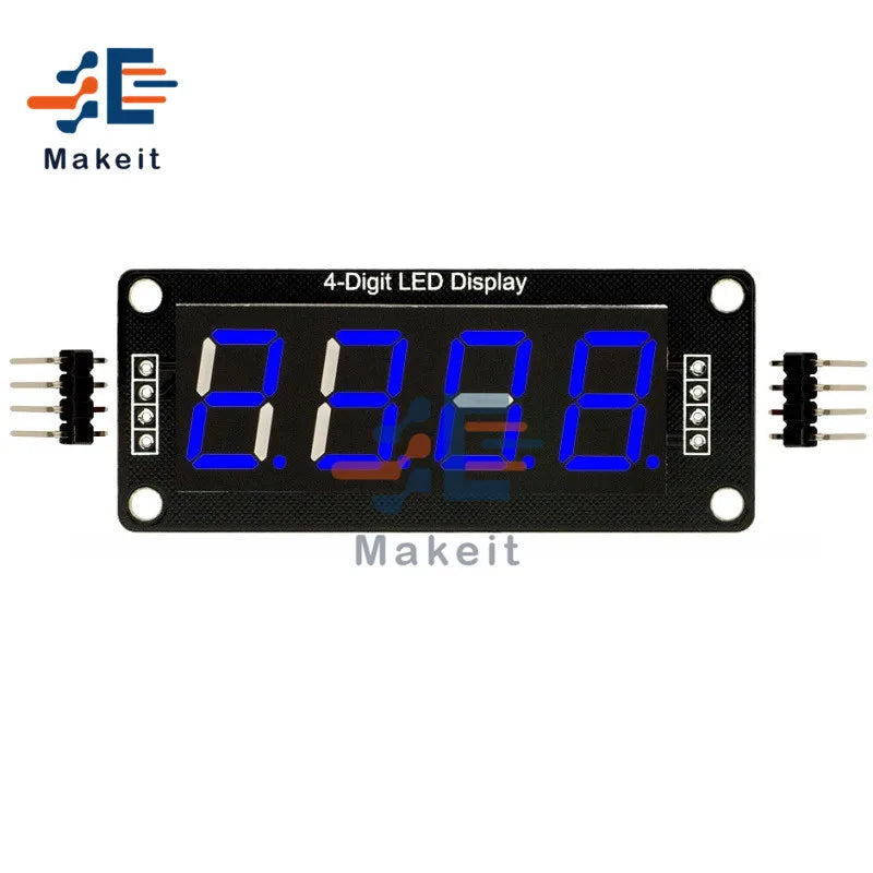 0.56 inch 0.56" TM1637 4-Digit 7 Segments Digital Tube Clock Module 4 Bits Double Dots LED Display Screen Board for Arduino