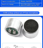 10PCS Condenser pick-up Microphone 9x7mm 9767 9x4.5mm 9745 6x5mm 6050 6x2.2mm 6022 4.5x2.2mm 4522 4x1.5mm 4015 MP3 Accessories