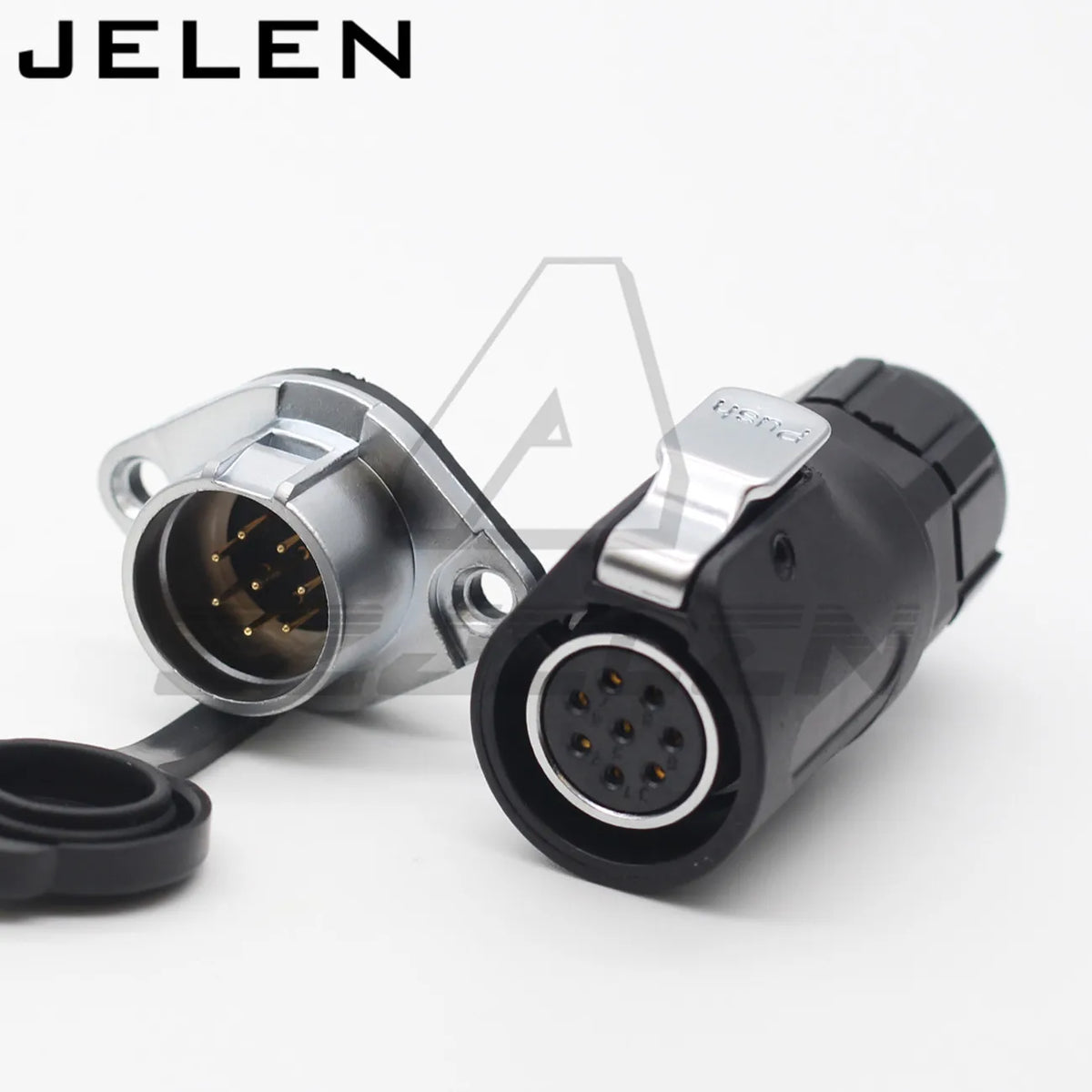 XHE20,  IP67 2/3/4/5/6/7/8/9/10/12 pin Waterproof connector, M20 Panel mount power cable connector male(socket) and female(plug)
