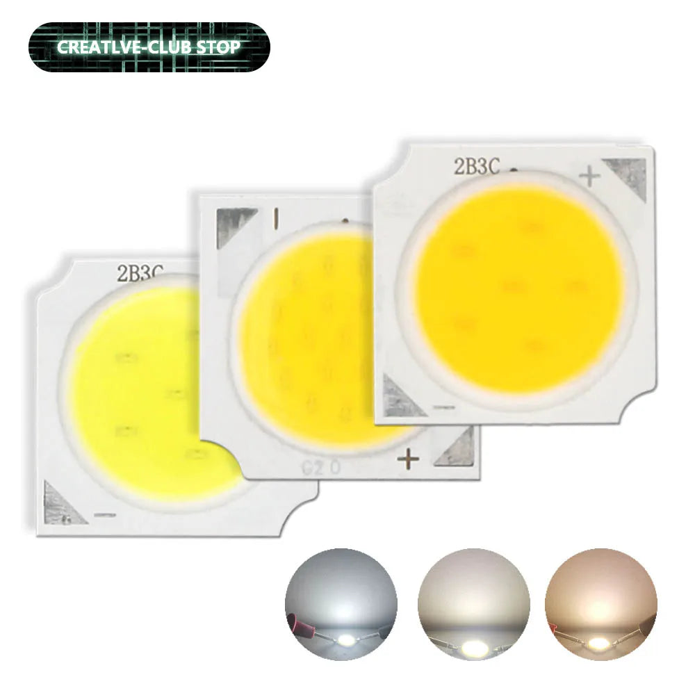 10pcs A Lot 3W/5W/7W/10W 6500K/4000K/3000K LED COB Light Beads 1313 LED Lamp Bead LED Bulb Chip Spot Light Downlight Diode Lamp