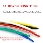 1M 3:1 Ratio Dual Wall Heat Shrink Tube Thick Glue Shrinkable Tubing Adhesive Lined Wrap Wire Kit 1.6/2.4/3.2/4.8/6.4/7.9/mm