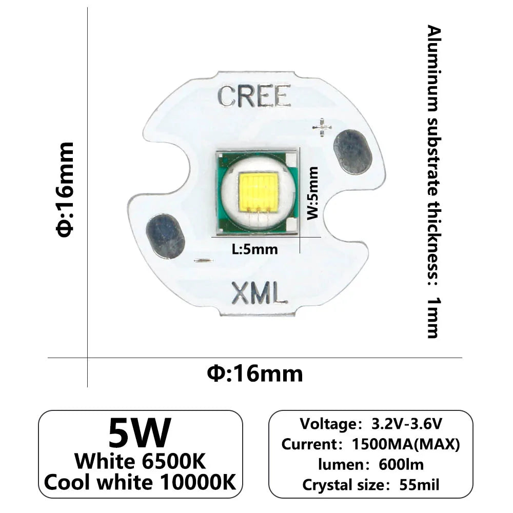 LED 3535 5050 1-3W 5-6W 10W 18W LED Light Emitter Diode For LED Flashlight Lamp Bead White 6500K 10000K