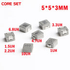 50pcs SMD Power Inductors 0530 1UH 2.2UH 3.3UH 4.7UH 6.8UH 10UH Chip Inductor 0530 5*5*3 1R0 2R2 3R3 4R7 6R8 100