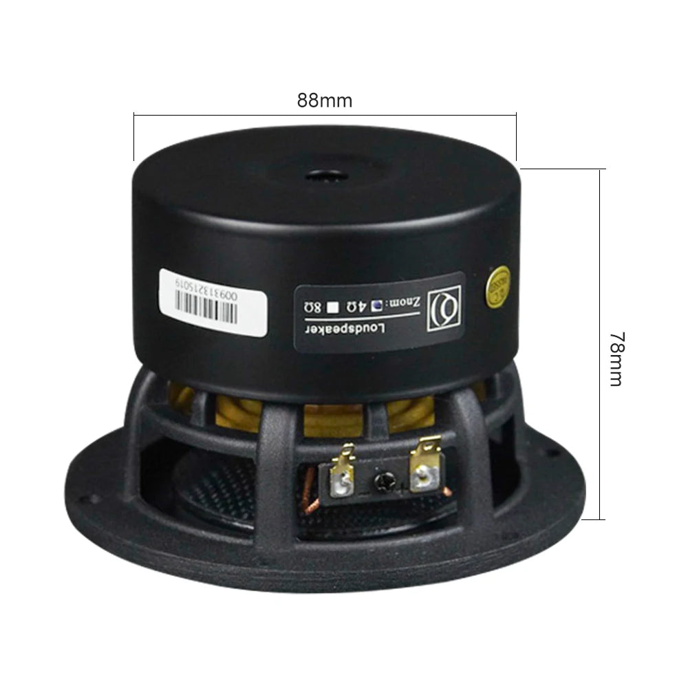 AIYIMA 1Pcs 4 Inch Subwoofer Speaker HiFi Home Theater Glass Fiber Cone Audio Speaker 4 8 Ohm 80W Loudspeaker
