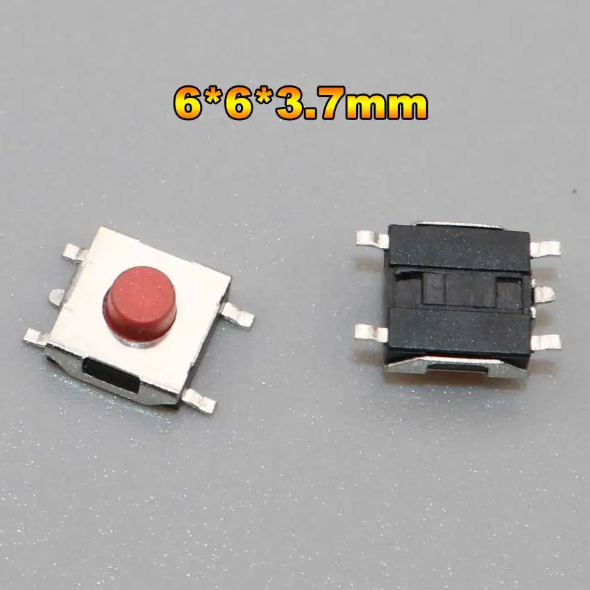 Cltgxdd 10PCS Tactile Push Button Switch Car Remote Control Keys Button Touch Micro Switch Momentary SMD DIP 2*4 3*6 4*4 6*6