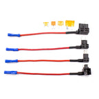 4PCS Car Vehicle Circuit Fuse Tap Adapter Blade Standard Low Profit Mini Micro ATM ATC APM Add-A-Circuit Holder 12-24v
