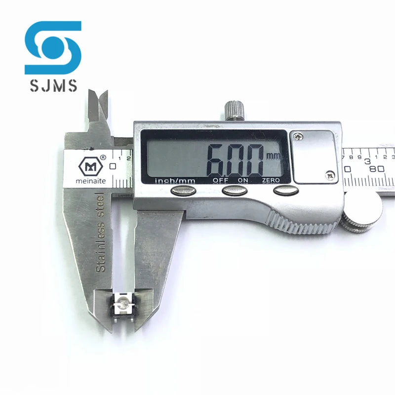 SJMS 5Pcs 6*6*9.5mm 6PIN DIP Through Hole Micro Push Button Tactile Momentary With LED Switch Tact Push Indication  Button mode