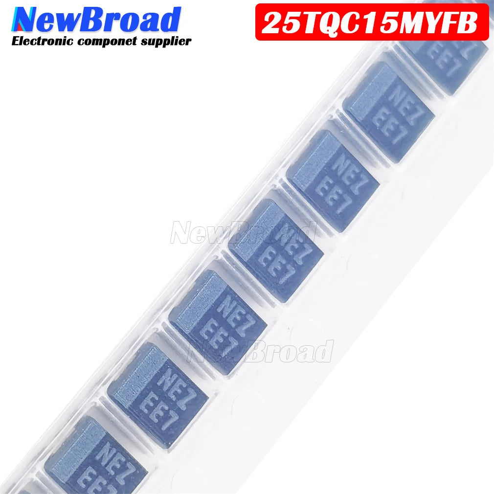10PCS SMD Polymer Tantalum Capacitor TEPSLB21E156M8R EE7 NEZ 25V 15UF 3528 1210 B-type 25TQC15MYFB