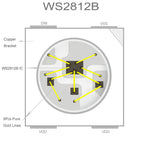 DC5V WS2812B 5m/Roll 30/60/144leds/m Black/White PCB IP30/IP65/IP67 5050RGB Individually Addressable Smart led pixel strip light