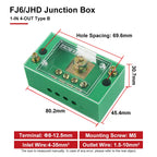 FJ6/JHD Junction Box Unipolar Splitter 1-IN Multiple-OUT Metering Wire Connector Single-Phase Terminal Block Distribution Box