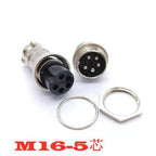 1 Set 5/8' GX16-2/3/4/5/6/7/8/9/10 Pin Male Female 16mm Wire M16 GX16 Circular Aviation Connector Socket Plug Metal