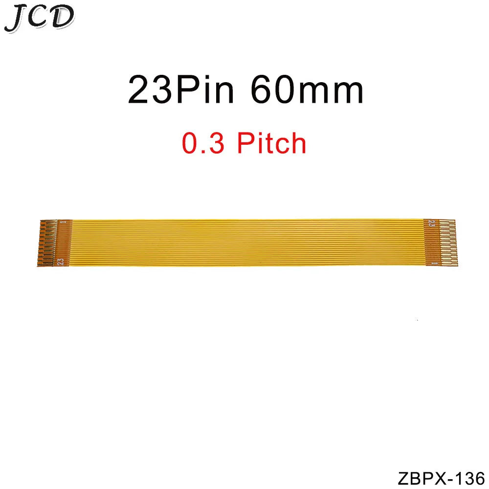JCD 0.3 mm Pitch 13 21 23 25 27 21 33 39 45 51 Pin FFC FPC Flexible Flat Cable Forward Direction  FPC Connector cable