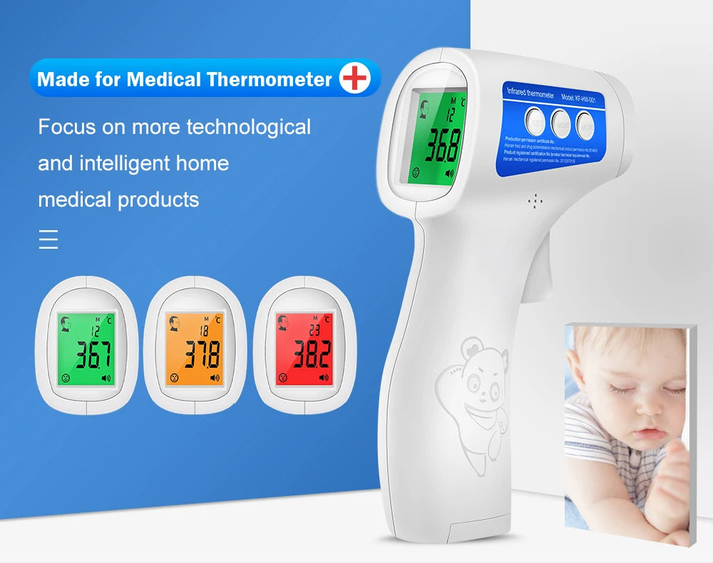 Cofoe 2 in 1 Digital Forehead & Ear Thermometer Non-Contact Medical Thermometer Baby/Adult  ±0.1℃ Temperature precise Measure