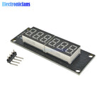 0.36 Inch 0.36" 4/6-Digit Red/Green/Yellow/Blue/White LED Digital Display Tube Decimal 7 Segments TM1637 Module For Arduino