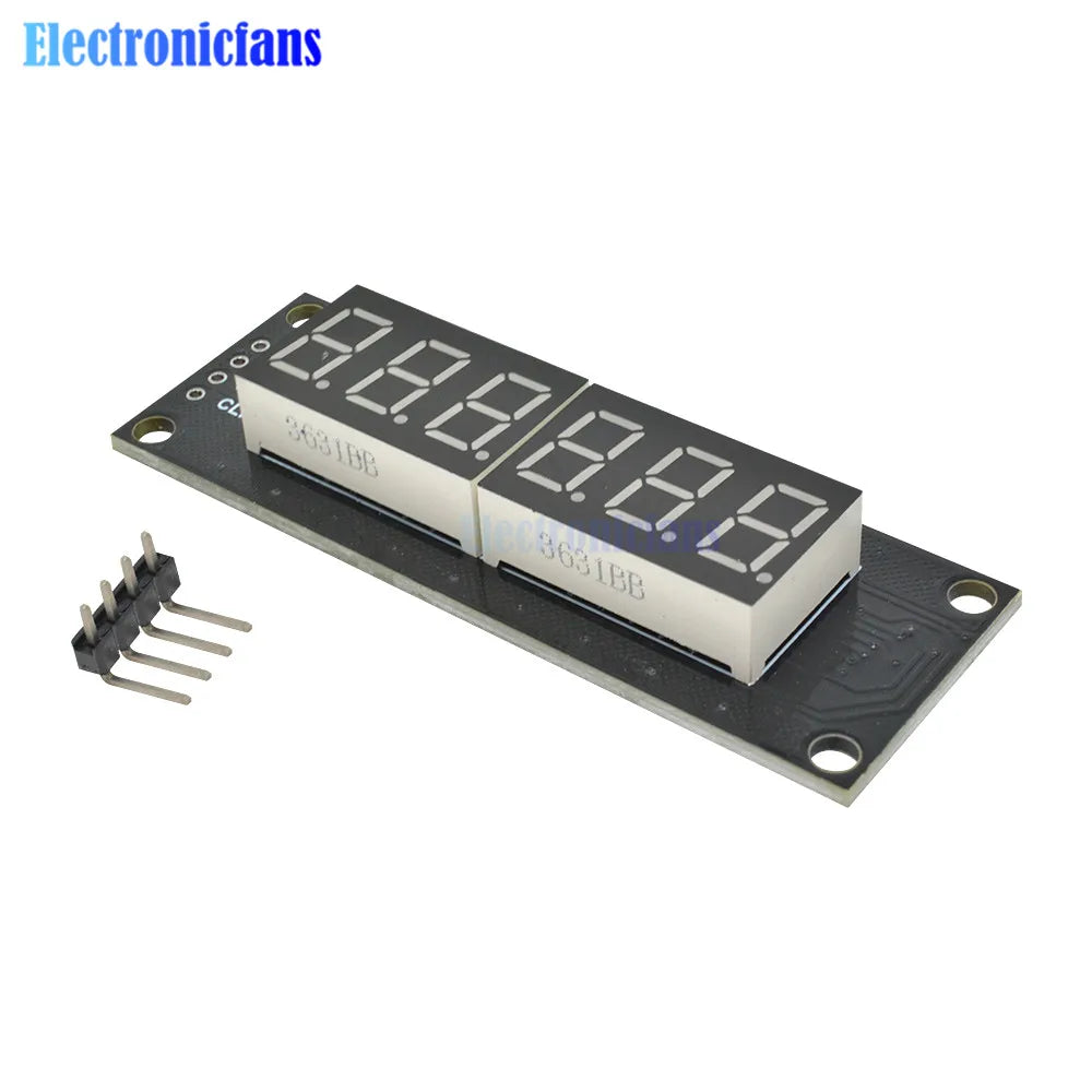 0.36 Inch 0.36" 4/6-Digit Red/Green/Yellow/Blue/White LED Digital Display Tube Decimal 7 Segments TM1637 Module For Arduino