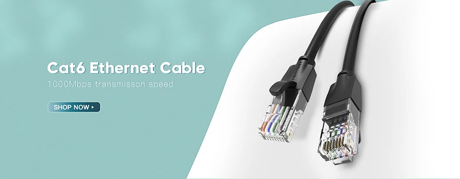 Vention RJ45 Splitter Connector Adapter 1 to 2 Ways Ethernet Splitter Coupler Contact Modular Plug Connect Laptop Ethernet Cable