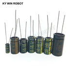 Direct Plug Radial Electrolytic Capacitor 6.3V-450V 10UF-4700UF 105℃ High Frequency Low ESR Aluminum Capacitor Fast Shipping Off