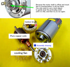 RS-775 DC 12V 24V 36V 48V 60V Dual Ball Bearing Motor 3400RPM 10000RPM 20000RPM Electric Tool DC Motor