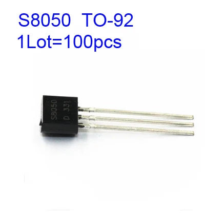 20Pcs S8050 S8550 SS8050 SS8550 NPN Transistor Bipolar Junction BJT Triode Tube Fets 0.5A 25V S 8050 Integrated Circuits