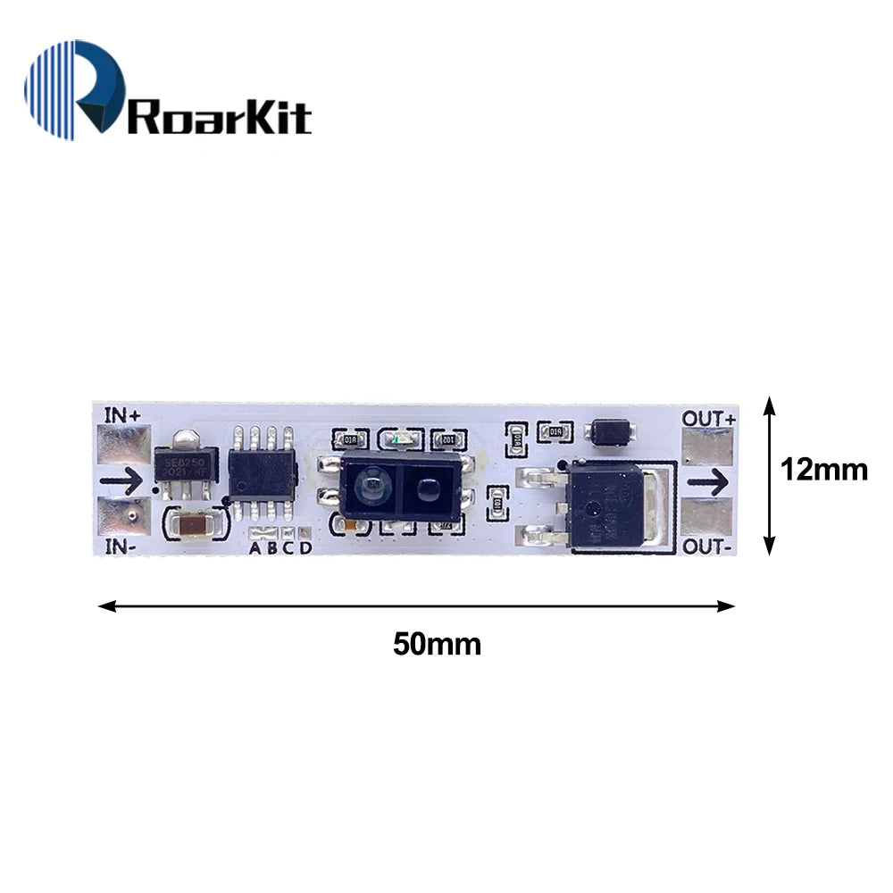 Touch Switch Capacitive Module 5V-24V 3A LED Dimming Control Lamps Active Components Short Distance Scan Sweep Hand Sensor