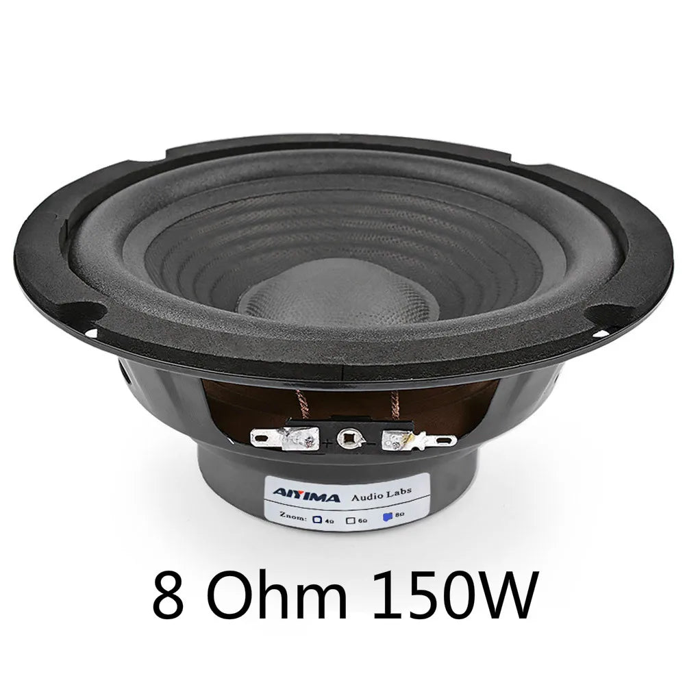 AIYIMA 1Pcs 150W 6.5 Inch Midrange Bass Audio Speaker 4 8 Ohm Midrange Speaker Amplifier Sound Woofer Loudspeaker Home Theater
