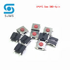 20/100PCS/LOT 6*6*2.5 / 3.1 / 3.7 / 4.3 mm SMD Switch 4 / 5 Pin feet Touch Micro Switch Push Button Switches Red 6X6 Tact Switch