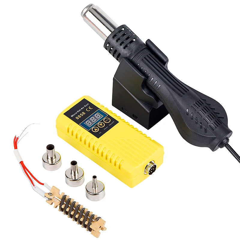 JCD 750W Heat Gun Digital Display Micro Rework Soldering Station Hot Air Gun For Welding Repair Tool Hair dryer 8858