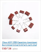 50pcs/lot 3296W Series 500R 1K 2K 5K 10K 20K 50K 100K 200K 1M Multi-turn Potentiometer 10K Variable Resistors with Box Set