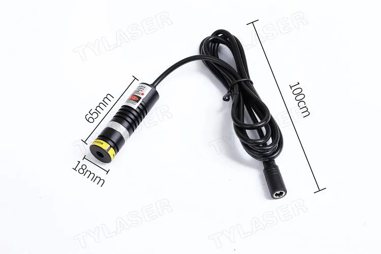 Focusable D18X65mm 940nm Direct IR Dot Laser 30mW 50mW 100mW 200mW 300mW Adjustable Laser Module Positioning for Wood Cutting