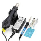 8858 Hot Air Gun Micro Rework Soldering Station LED Digital Hair Dryer Soldering For Cell-phone BGA SMD PCB IC Repair Tools