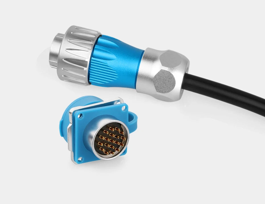 CNLINKO M24 Waterproof Circular Aviation Connector GEN3 10/12/19/24P Metal Shell Male/Female for Industrial & Medical Equipment