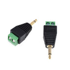 Earphone Audio Jack 3.5mm Connector Stereo Adapter 3.5mm RCA Audio Mono Channel Plug to Screw Terminal Audio Mono Channel Plug