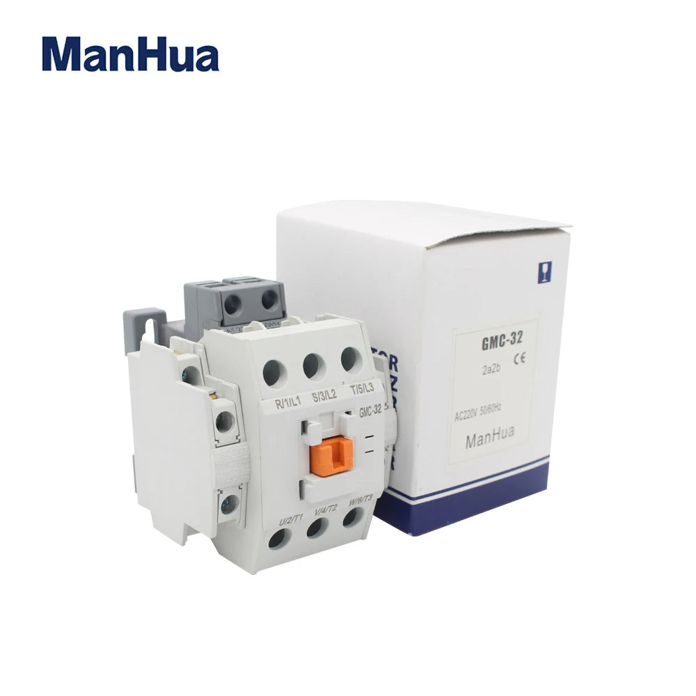 ManHua GMC-32 GMC-40 GMC-50 3 Phase   Control Power Signal Electrical Magnetic Contactor 220VAC