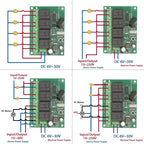 Wireless Remote Control DC 6V 12V 24V 30V 4CH RF Relay Receiver and 433MHZ Transmitter for Garage/Light/Motor/Home Appliance
