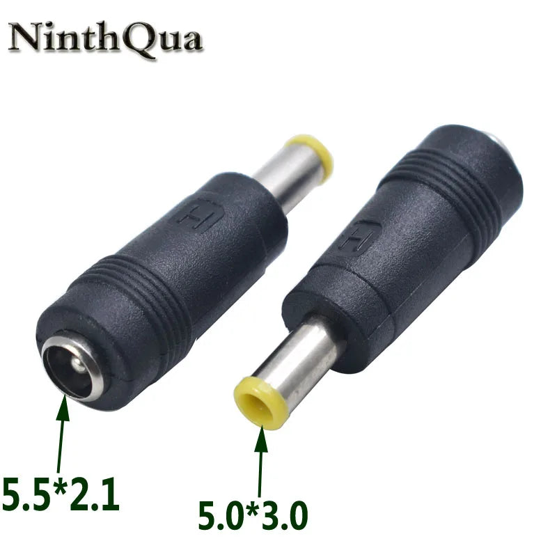 1 PCS 5.5 X 2.1 mm Female to 5.0 X 3.0 mm Male DC Power Connector Adapter Converter 5.5*2.1 to 5.0*3.0 mm For Samsung Laptop
