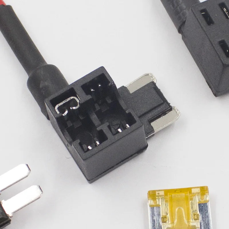 4PCS Car Vehicle Circuit Fuse Tap Adapter Blade Standard Low Profit Mini Micro ATM ATC APM Add-A-Circuit Holder 12-24v