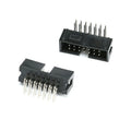 10PCS DC3 JTAG ISP Socket 2.54mm IDC Box Header Connector 6P/8P/10P/14P/16P/20P/30P/34P/40P Double Row Straight / Curved Needle