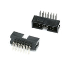 10PCS DC3 JTAG ISP Socket 2.54mm IDC Box Header Connector 6P/8P/10P/14P/16P/20P/30P/34P/40P Double Row Straight / Curved Needle