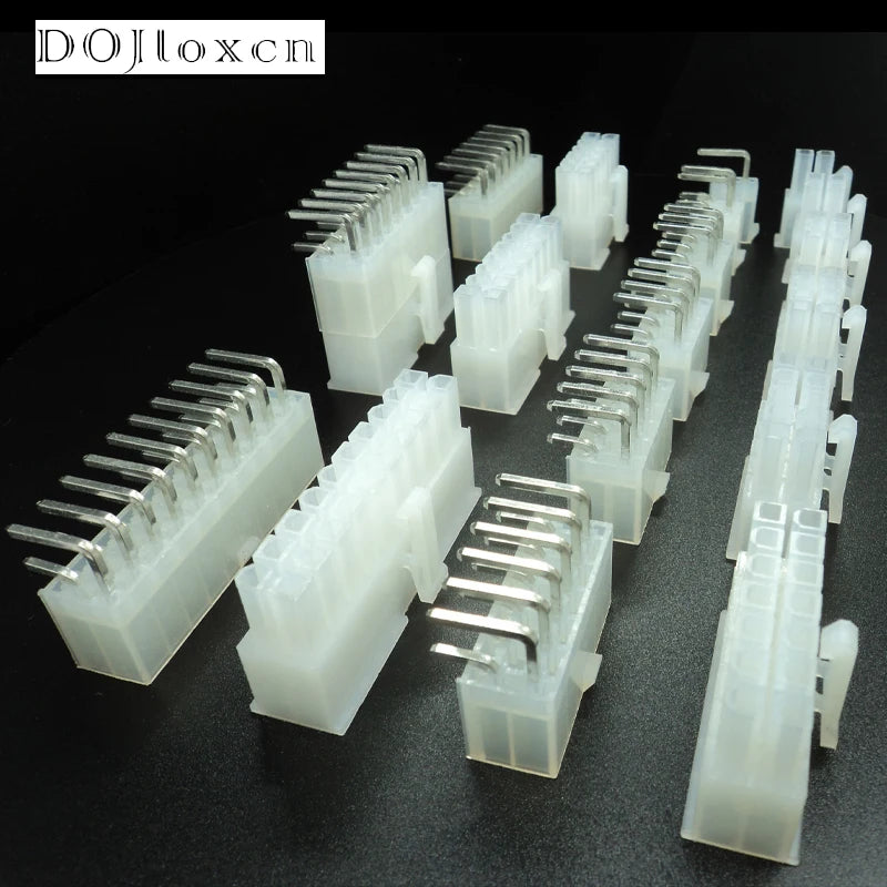 5 Sets Molex Automotive Wire Connector Plug 5557 Series 2P 4P 6P 8P 10P 12P 14P 16P 18P 20P 22P 24P 4.2mm Male  Female Socket