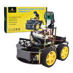 Keyestudio Raspberry Pi 4WD Robot Car Kit  5 Megapixels Camera Module Python Programming DIY Projects Kit For Raspberry Pi 4B