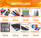 10 Meter Colorful Clear Heat Shrink Tube Shrinkable Tubing Wrap Wire Kits 2:1 Heat Shrink Tube Wrap Wire Sell DIY Connector